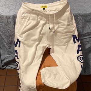 Market Off-White Logo Joggers with Navy Side Lettering